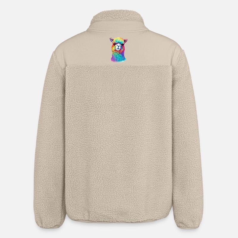 Alpaka - Relaxed Fit Unisex Sherpajacke von Stanley/Stella - Beige
