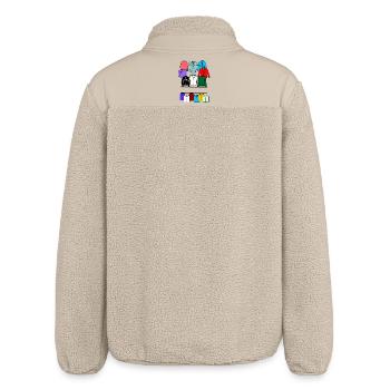 Men's clothing store logo - Relaxed Fit Unisex Sherpa Jacket by Stanley/Stella - beige - Back