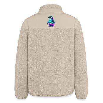 Manchot aurore boréale - Veste sherpa unisexe coupe décontractée Stanley/Stella - beige - Dos