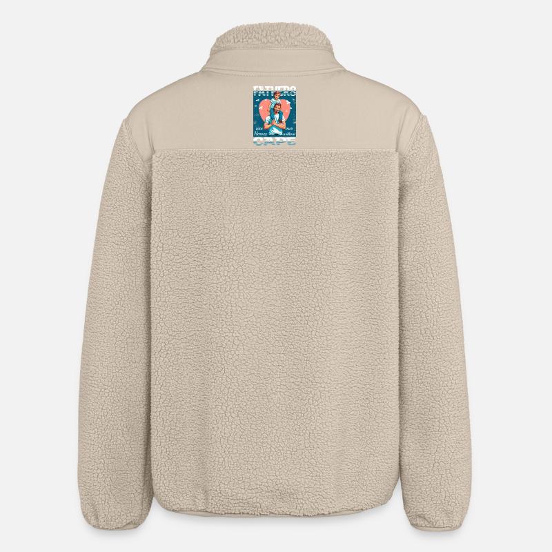 Les pères sont des héros - Veste sherpa unisexe coupe décontractée Stanley/Stella - beige