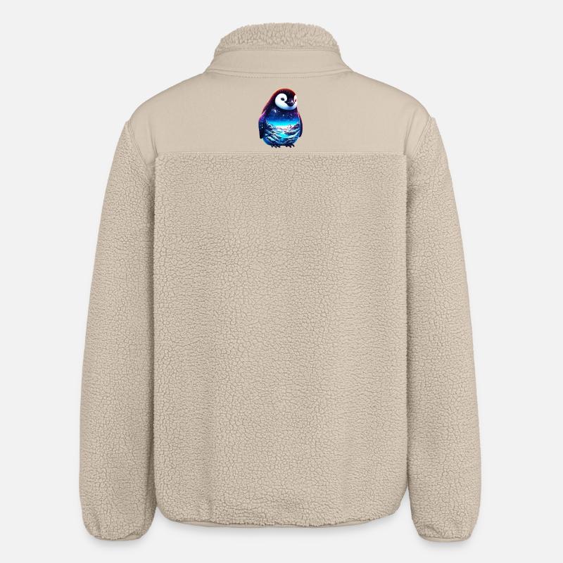 Pingouin - Veste sherpa unisexe coupe décontractée Stanley/Stella - beige