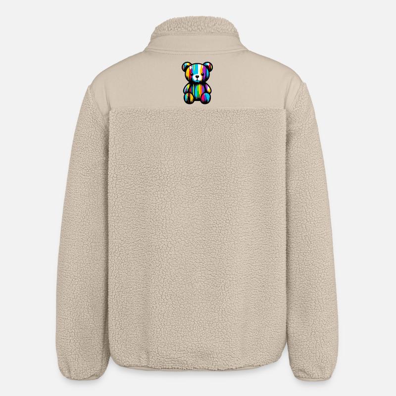 Orso Orsacchiotto Teddybär - Relaxed Fit Unisex Sherpajacke von Stanley/Stella - Beige