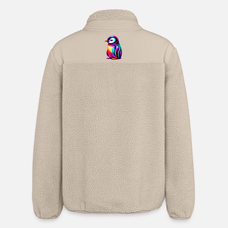 Penguin - Relaxed Fit Unisex Sherpa Jacket by Stanley/Stella - beige