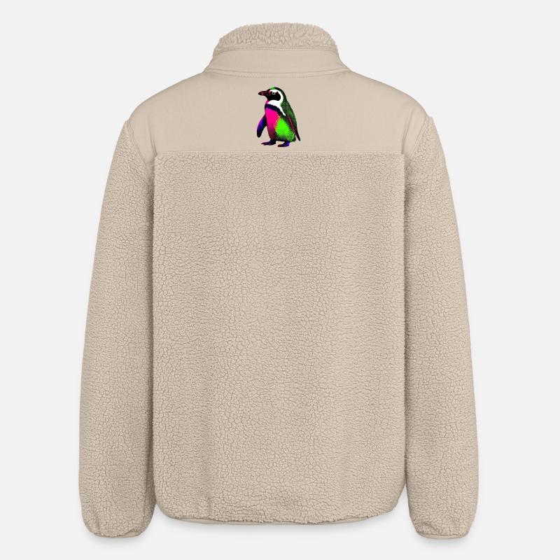 Pinguin - Relaxed Fit Unisex Sherpajacke von Stanley/Stella - Beige