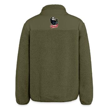 Wehrdienst verweigern Panda Frieden Design - Relaxed Fit Unisex Sherpajacke von Stanley/Stella - Khaki - Hinten