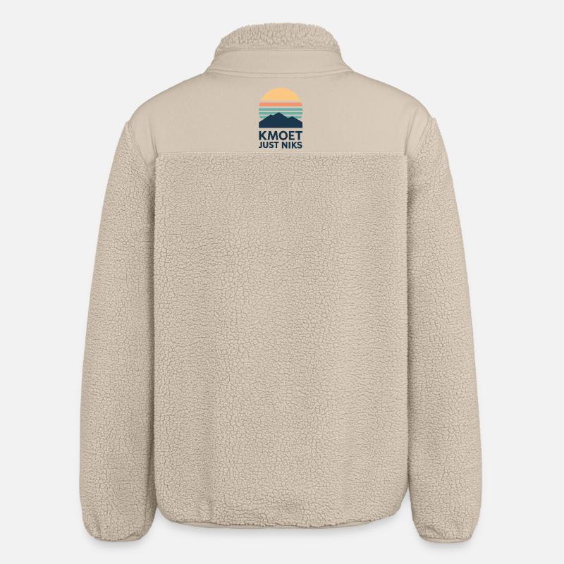 Kmoet just nothing, Dialecte anversois Chemises - Veste sherpa unisexe coupe décontractée Stanley/Stella - beige