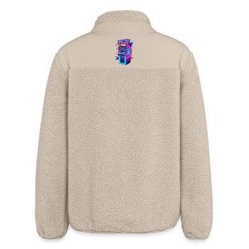 Retro Arcade Design für Gamer & Zocker - Relaxed Fit Unisex Sherpajacke von Stanley/Stella - Beige - Hinten