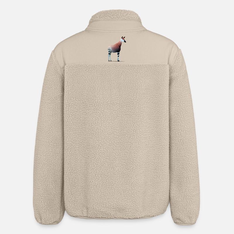 Okapi - Stanley/Stella RELAXED FIT Unisex Sherpajakke - beige