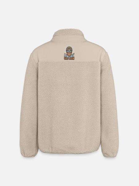 Angry Old Man - Relaxed Fit Unisex Sherpa Jacket by Stanley/Stella - beige