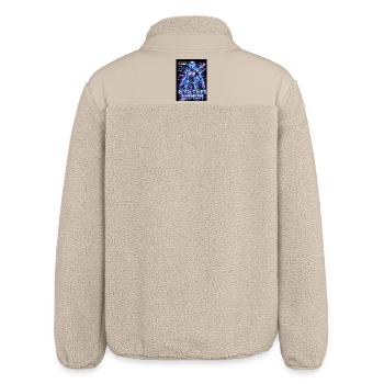 System Error Neon Cyborg - Relaxed Fit Unisex Sherpa Jacket by Stanley/Stella - beige - Back