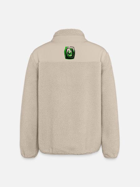 Neonspirale Grün - Relaxed Fit Unisex Sherpajacke von Stanley/Stella - Beige