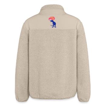 t-rex skater - Relaxed Fit Unisex Sherpajacke von Stanley/Stella - Beige - Hinten