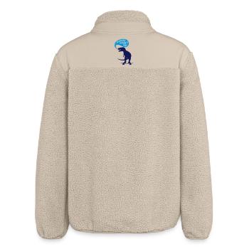 t-rex skater - Relaxed Fit Unisex Sherpajacke von Stanley/Stella - Beige - Hinten