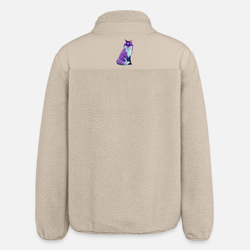 fox - Relaxed Fit Unisex Sherpa Jacket by Stanley/Stella - beige