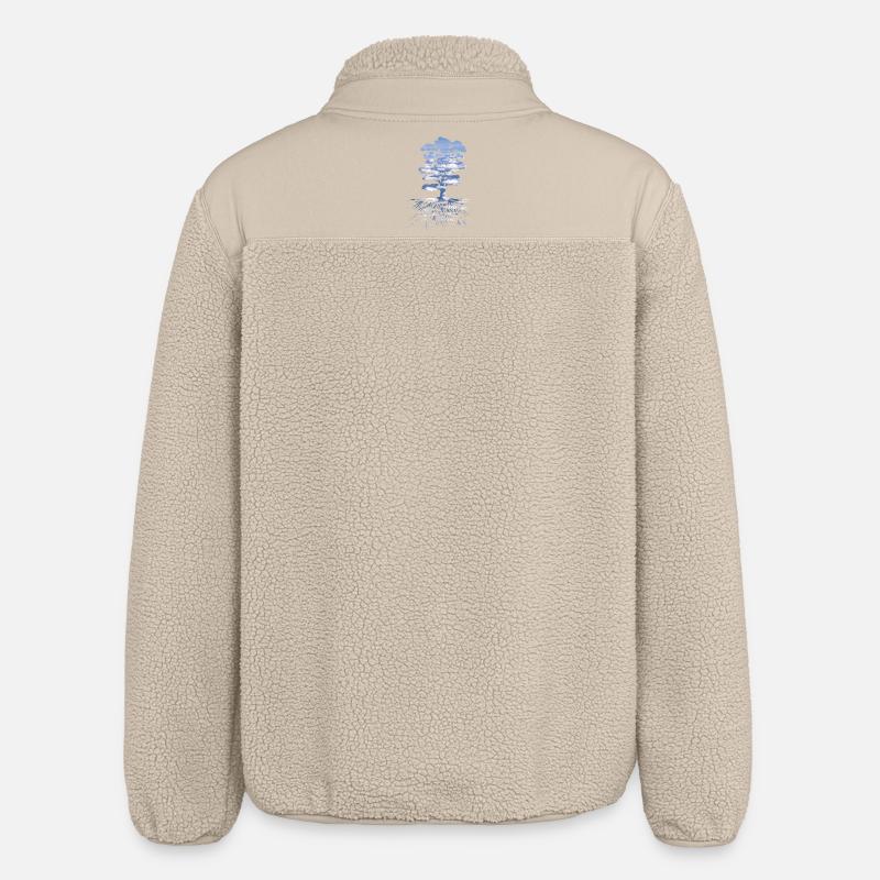 Der Baum - Relaxed Fit Unisex Sherpajacke von Stanley/Stella - Beige