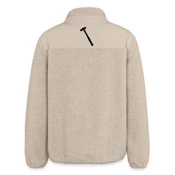 Ball hammer or dent hammer shadow image - Relaxed Fit Unisex Sherpa Jacket by Stanley/Stella - beige - Back