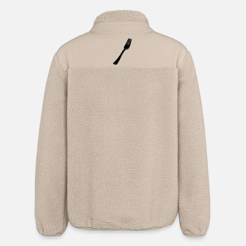 Couverts à la fourchette - Veste sherpa unisexe coupe décontractée Stanley/Stella - beige