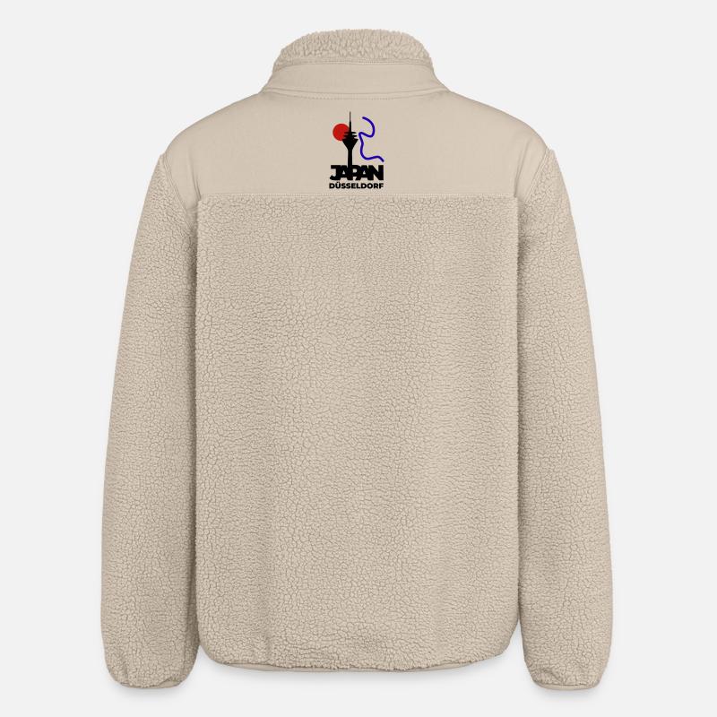 Japan goes Düsseldorf - Relaxed Fit Unisex Sherpajacke von Stanley/Stella - Beige