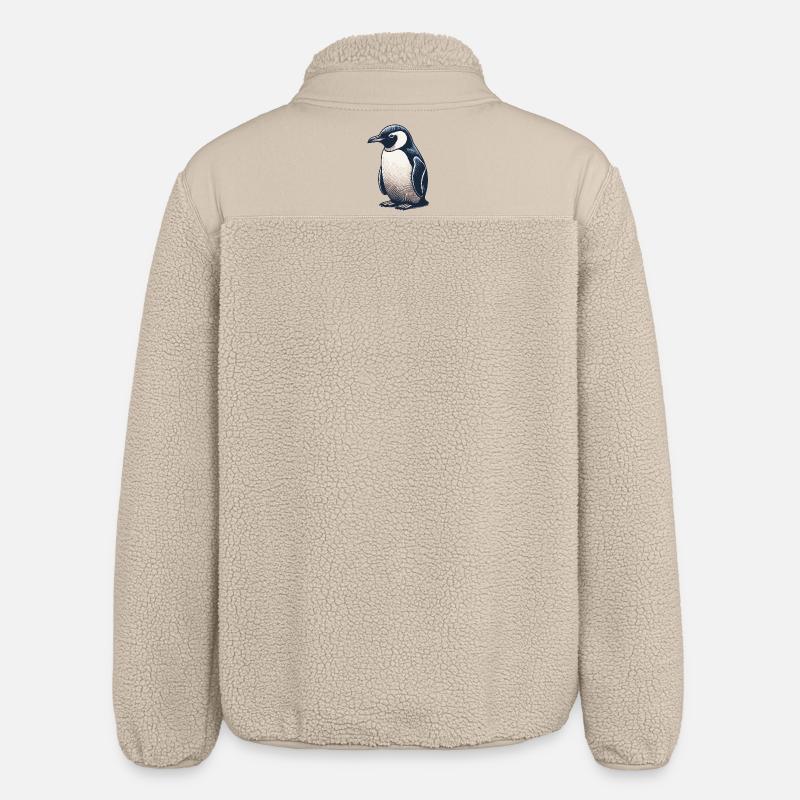 Pengu - Relaxed Fit Unisex Sherpa Jacket by Stanley/Stella - beige