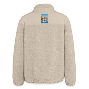 Nice Hafen von Nizza - Relaxed Fit Unisex Sherpajacke von Stanley/Stella - Beige - Hinten