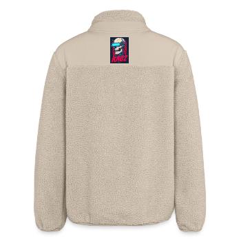 Kaoz Cyber Skull VR Neon - Relaxed Fit Unisex Sherpajacke von Stanley/Stella - Beige - Hinten