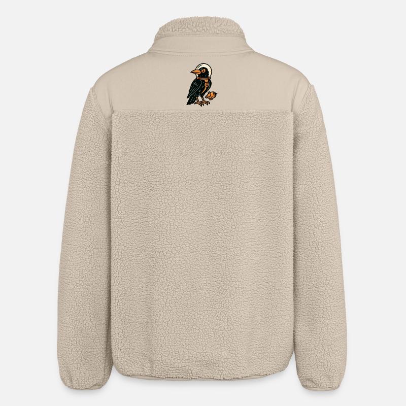 Corbeau style Comics - Veste sherpa unisexe coupe décontractée Stanley/Stella - beige