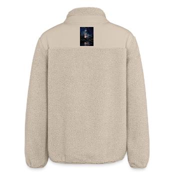 Voie lactée au-dessus des montagnes - Veste sherpa unisexe coupe décontractée Stanley/Stella - beige - Dos