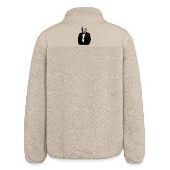 Socrates as rebellious punk rocker - Relaxed Fit Unisex Sherpa Jacket by Stanley/Stella - beige - Back