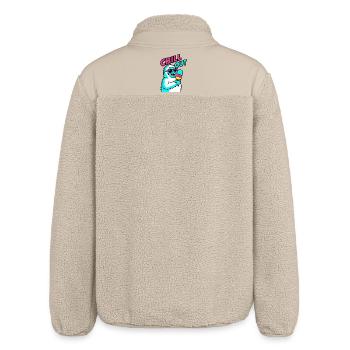 Chill Out Yeti - Relaxed Fit Unisex Sherpa Jacket by Stanley/Stella - beige - Back
