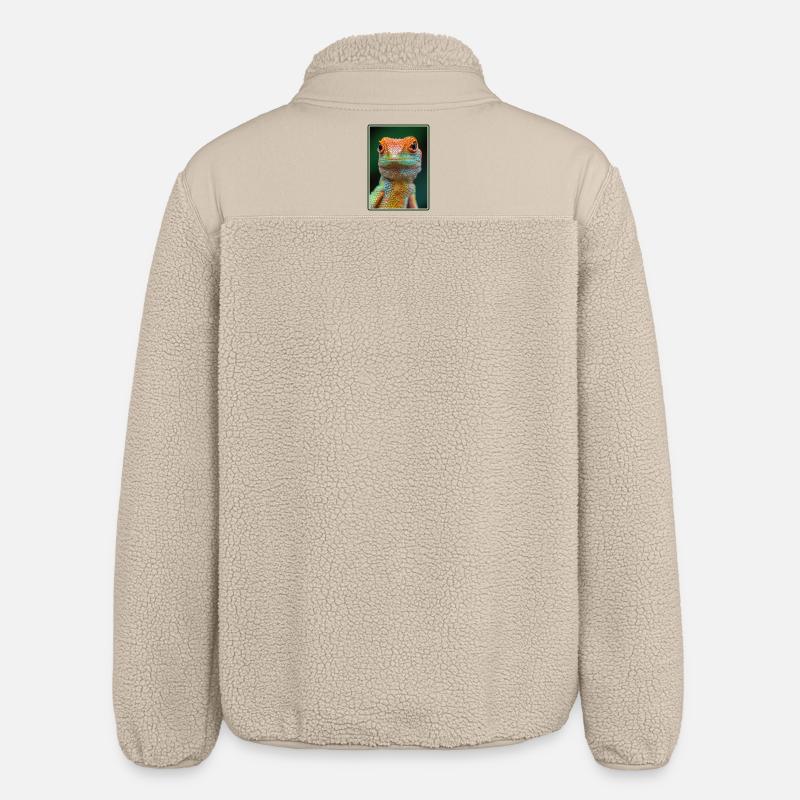 Ödlor ödla - Unisex sherpajacka ledig passform Stanley/Stella - beige