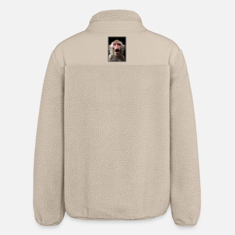 Macaque Macaque - Veste sherpa unisexe coupe décontractée Stanley/Stella - beige