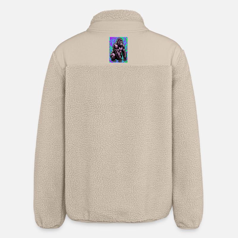 Gorilla - Relaxed Fit Unisex Sherpajacke von Stanley/Stella - Beige