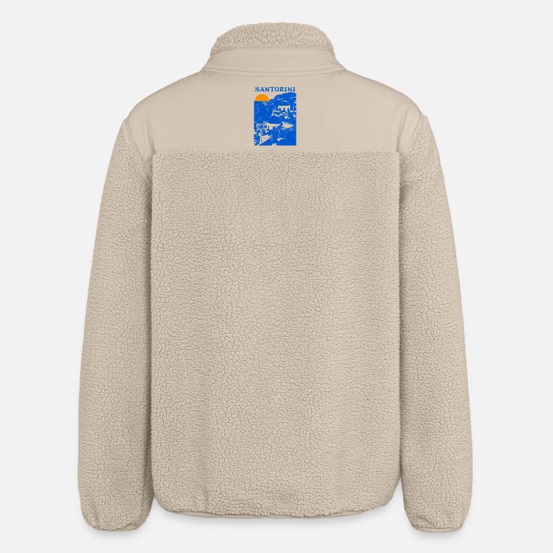 SANTORINI - Relaxed Fit Unisex Sherpa Jacket by Stanley/Stella - beige