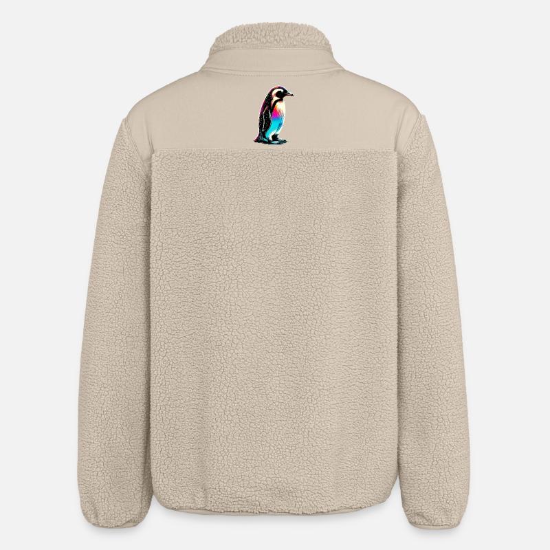 Pingouin - Veste sherpa unisexe coupe décontractée Stanley/Stella - beige
