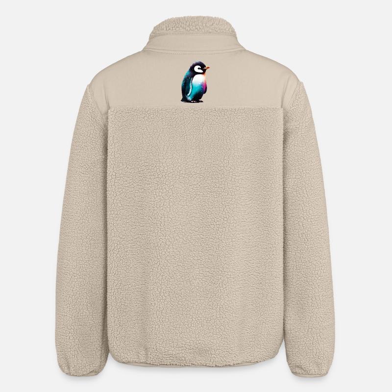 Pinguin - Relaxed Fit Unisex Sherpajacke von Stanley/Stella - Beige