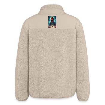Hinter dem Horizont Das Schicksal besiegen - Relaxed Fit Unisex Sherpajacke von Stanley/Stella - Beige - Hinten