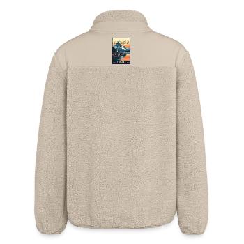 Erleben Sie das arktische Abenteuer von Tromsø in Norwegen - Relaxed Fit Unisex Sherpajacke von Stanley/Stella - Beige - Hinten