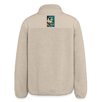 Experience Captivating Faro in Portugal - Relaxed Fit Unisex Sherpa Jacket by Stanley/Stella - beige - Back