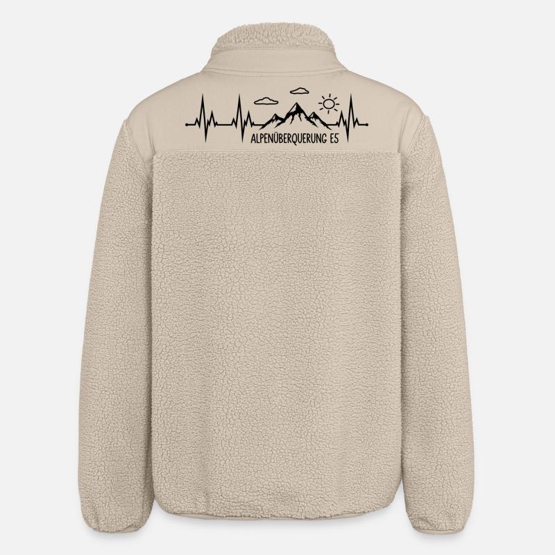 Alpenüberquerung E5 - Relaxed Fit Unisex Sherpajacke von Stanley/Stella - Beige