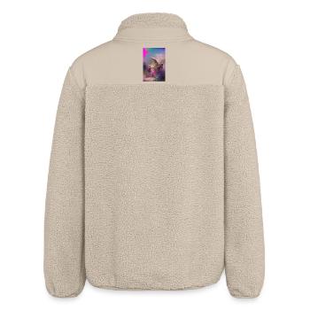 Samurai Warrior Angel Final Battle Pastel Artwork - Veste sherpa unisexe coupe décontractée Stanley/Stella - beige - Dos
