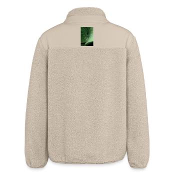 Blattgrün Tropentau - Relaxed Fit Unisex Sherpajacke von Stanley/Stella - Beige - Hinten