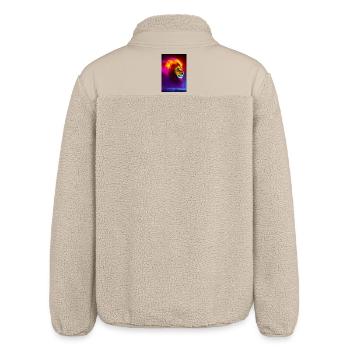 Tête de Lion - Veste sherpa unisexe coupe décontractée Stanley/Stella - beige - Dos