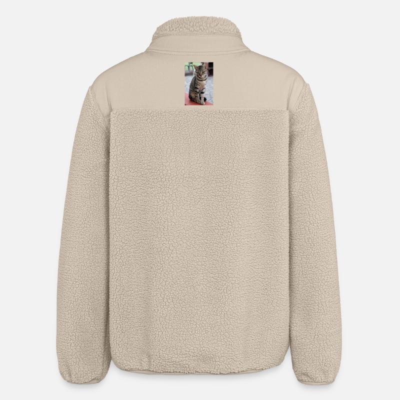 Chat Chaton Poster Chat Poster - Veste sherpa unisexe coupe décontractée Stanley/Stella - beige