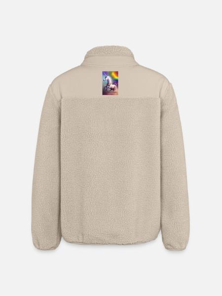 Unicorn - Relaxed Fit Unisex Sherpa Jacket by Stanley/Stella - beige