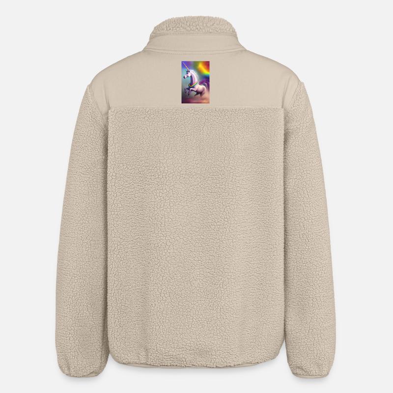Licorne - Veste sherpa unisexe coupe décontractée Stanley/Stella - beige