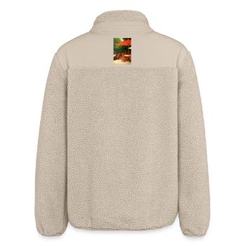 Asiatisches Cafe im Freien - Relaxed Fit Unisex Sherpajacke von Stanley/Stella - Beige - Hinten