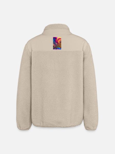 Abstract art - Relaxed Fit Unisex Sherpa Jacket by Stanley/Stella - beige