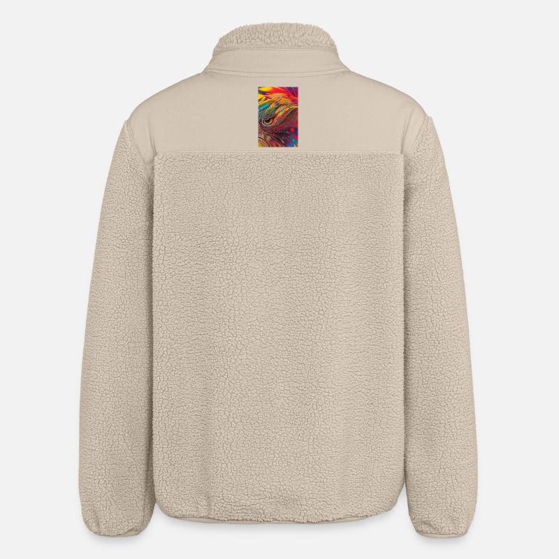 Abstrakte Kunst - Relaxed Fit Unisex Sherpajacke von Stanley/Stella - Beige