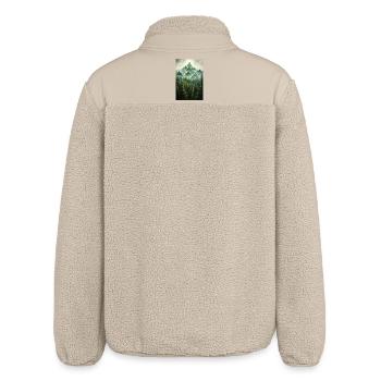 Forest Landscape - Relaxed Fit Unisex Sherpa Jacket by Stanley/Stella - beige - Back
