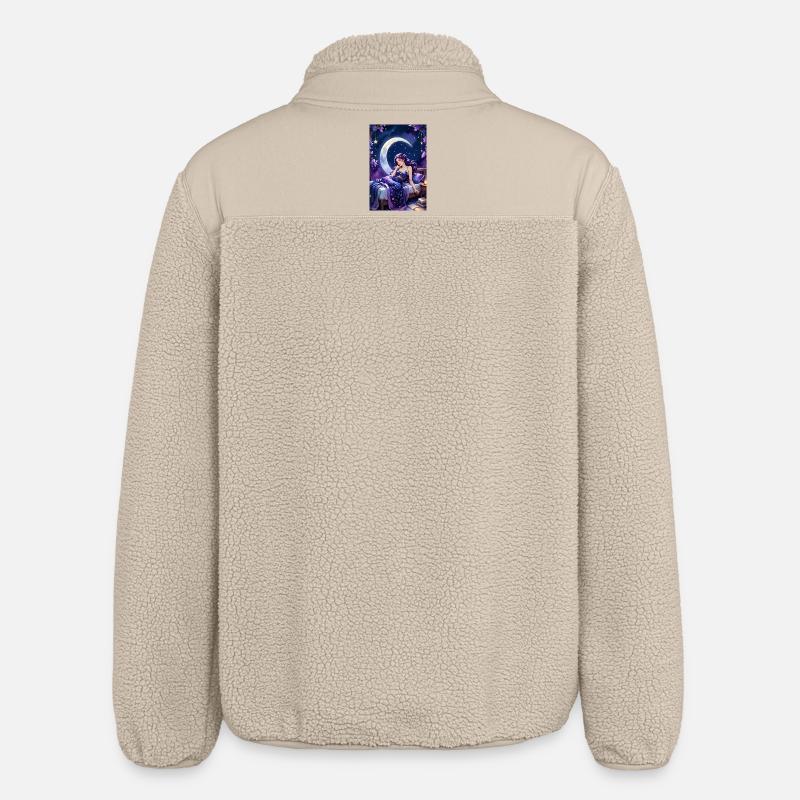 Reading and falling asleep - Relaxed Fit Unisex Sherpa Jacket by Stanley/Stella - beige